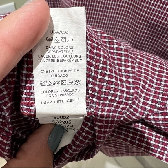 Chaps Easy Care Button Down Dress/Casual Shirt Size Medium - Picture 6 of 7
